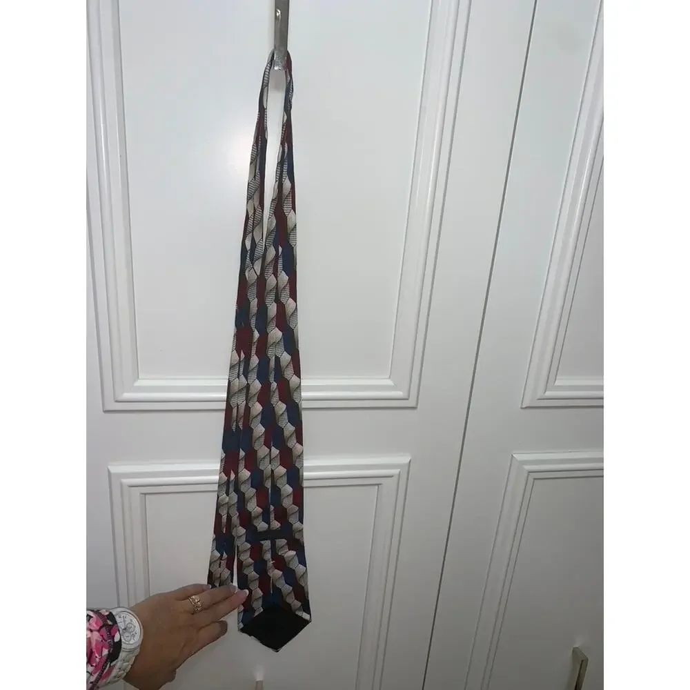 Oscar de la Renta Men's‎ Geometric Silk Necktie Multicolor